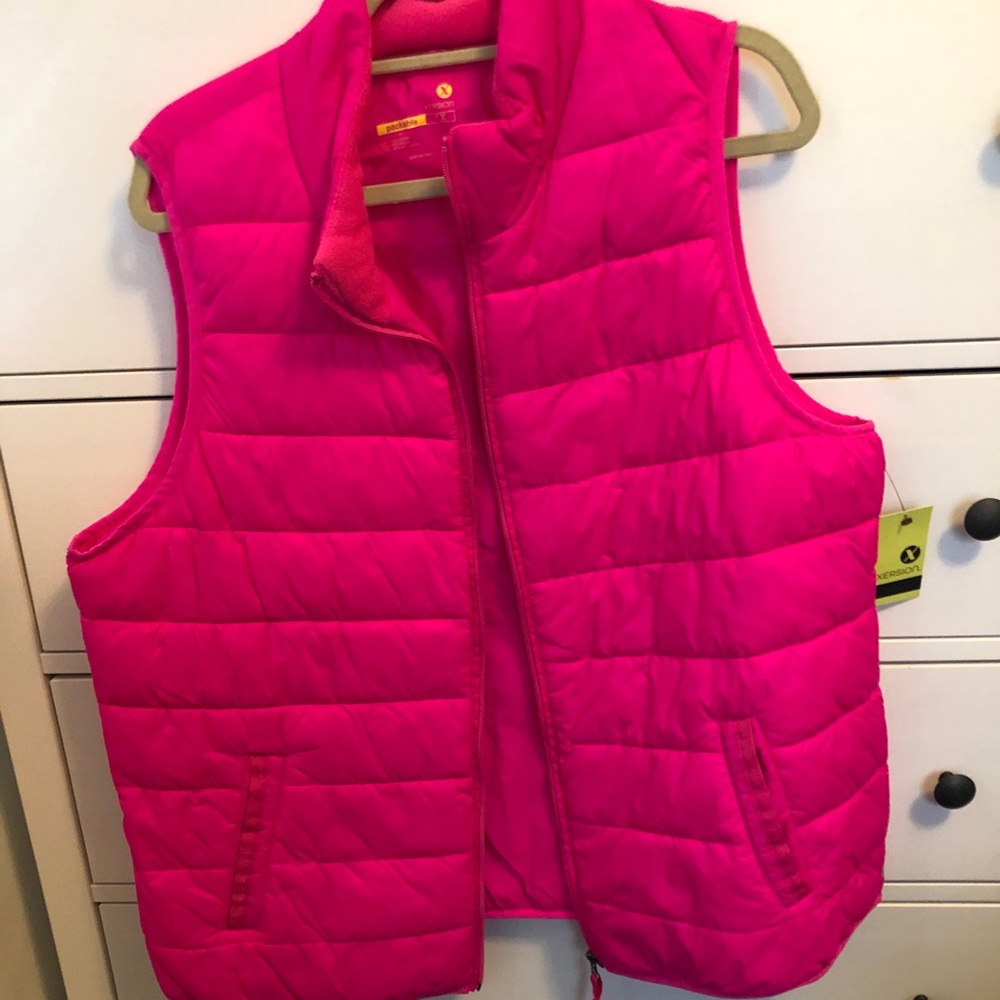 NWT HOT PINK💖 Vest size 1X